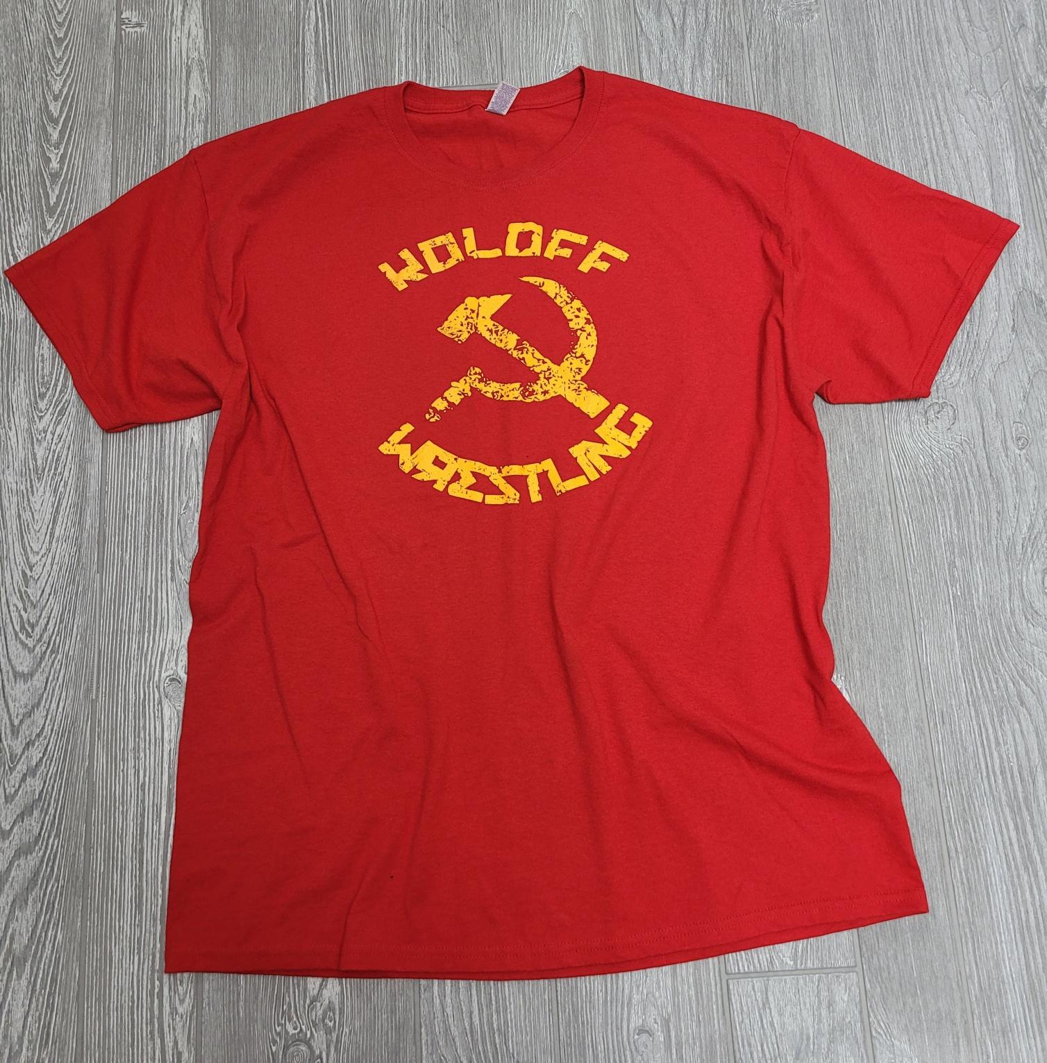 T-shirt - Koloff Wrestling Hammer & Sickle (red)
